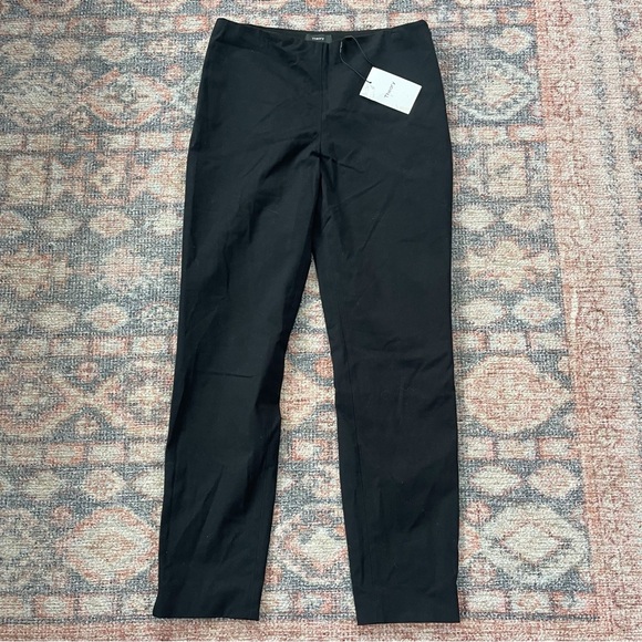 Women’s Theory Black Twill Skinny Legging Cropped Ankle Pant - Picture 4 of 11